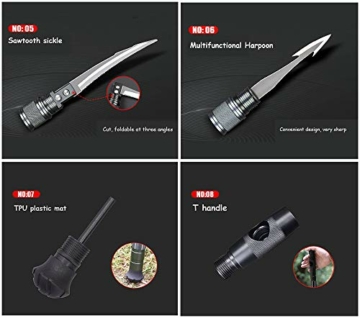 Alpenstocks Wanderstöcke Outdoor Camping Defense Stick Sicherheit Multifunktionale Home Rod Wandern Survival Tools - 9