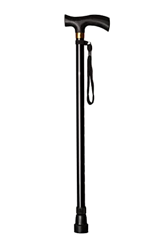 Ausziehbare Aluminiumknauf, Farbe Schwarz, verstellbar 74 - 95 cm, weiche Handhabung - 1