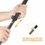 DASIAUTOEM Wanderstöcke Trekkingstöcke, Walking Stöcke Faltbar Teleskop Trekkingstöcke Aluminium Leicht Wandern Verstellbar 35-135cm Herren Damen Trekkingstöcke für Trekking Hiking (Schwarz 1pc) - 4