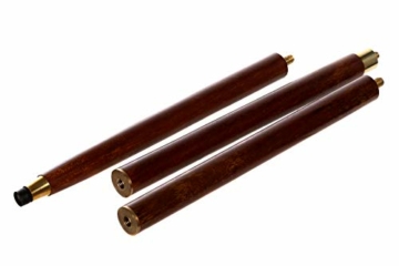 Eleganter Gehstock TM22053 Holz mit Messinggriff Widder Griff Spazierstock Gehhilfe 97cm Stock zerlegbar in 3 Teile ideal zum verreisen - 3