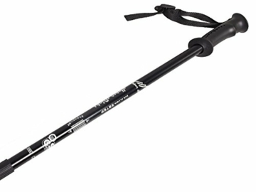 Eurobatt Nordic Walking Stöcke Stock Set 2 Stücke Paar Trekking Wander Länge 65-135cm Farbvarianten Walkingstöcke Anti-Shock Dämpfungssystem (Schwarz) - 3