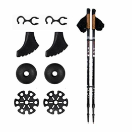 GESS Basic Walker Wanderstöcke 2pc/Set, verstellbare leichte Nordic Walking Stöcke, Aluminium-Teleskop-Wanderzubehör, Wandern Camping Hicking - 1