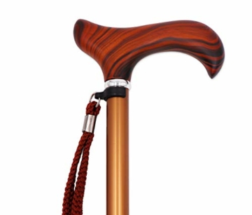 KMINA PRO - Gehstock Holz Faltbar, Gehstock Herren Elegant, Gehstock Klappbar, Gehstock Damen Höhenverstellbar, Spazierstock Herren Holz, Faltbarer Spazierstock, Gehstock Aluminium - 7