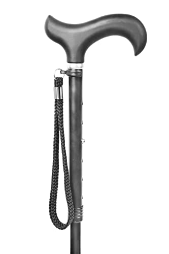 KMINA PRO - Gehstock Klappbar, Gehstock Damen Höhenverstellbar, Gehstock Herren Elegant, Spazierstock Herren Schwarz, Gehstock Faltbar, Spazierstock Damen, Gehstock Aluminium - 2