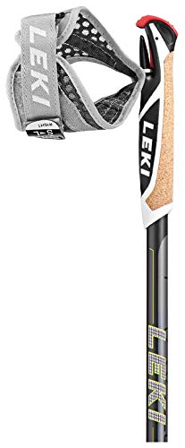 LEKI Traveller Carbon Walkingstöcke, dunkelanthrazit-weiß-Lime, 90-130cm - 3