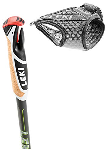 LEKI Traveller Carbon Walkingstöcke, dunkelanthrazit-weiß-Lime, 90-130cm - 4
