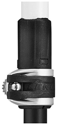 LEKI Traveller Carbon Walkingstöcke, dunkelanthrazit-weiß-Lime, 90-130cm - 5