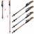 MidGard Nordic Walking Stöcke, Alu Teleskop Wanderstöcke Antischock 65-135cm Blau 2 STK. - 2