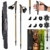 MSPORTS Nordic Walking Stöcke Carbon Premium - aus hochwertigem Carbon - Superleicht - individuell einstellbar - auswählbar mit Tragetasche - Walking Sticks (Nordic Walking Stöcke Carbon + Tasche) - 2