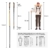 MSPORTS Nordic Walking Stöcke Carbon Premium - aus hochwertigem Carbon - Superleicht - individuell einstellbar - auswählbar mit Tragetasche - Walking Sticks (Nordic Walking Stöcke Carbon + Tasche) - 3