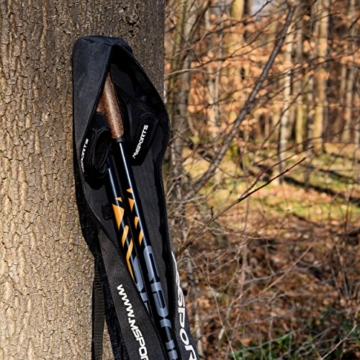 MSPORTS Nordic Walking Stöcke Carbon Premium - aus hochwertigem Carbon - Superleicht - individuell einstellbar - auswählbar mit Tragetasche - Walking Sticks (Nordic Walking Stöcke Carbon + Tasche) - 5