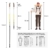 MSPORTS Nordic Walking Stöcke Premium White - hochwertige Qualität - Superleicht - auswählbar mit Tragetasche - Walking Sticks (Nordic Walking Stöcke) - 2