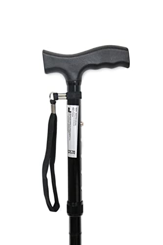 Pepe - Gehstock Klappbar, Gehstock Damen Höhenverstellbar, Gehstock Herren Elegant, Spazierstock Herren Schwarz, Gehstock Faltbar, Spazierstock Damen, Gehstock für Senioren, Gehstock Aluminium - 2