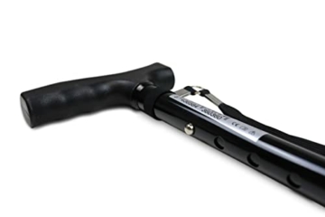 Pepe - Gehstock Klappbar, Gehstock Damen Höhenverstellbar, Gehstock Herren Elegant, Spazierstock Herren Schwarz, Gehstock Faltbar, Spazierstock Damen, Gehstock für Senioren, Gehstock Aluminium - 4