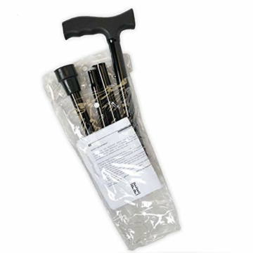 Pepe - Gehstock Klappbar, Gehstock Damen Höhenverstellbar, Gehstock Herren Elegant, Spazierstock Herren Schwarz, Gehstock Faltbar, Spazierstock Damen, Gehstock für Senioren, Gehstock Aluminium - 5