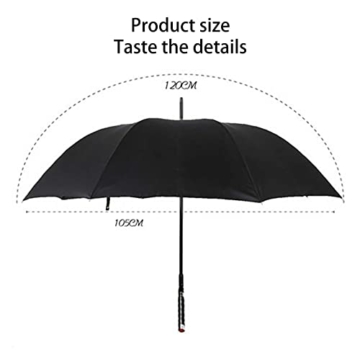 Selbstverteidigung Regenschirm Luxus Repel Umbrella UnzerstöRbar Einfach 68cm Sicherheit Robust Langlebig SpazierstöCke Regenschirm Windschutz Rippen Exquisit Das Ideale Geschenk (C) - 6