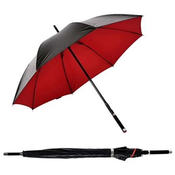 Selbstverteidigung Regenschirm Luxus Repel Umbrella UnzerstöRbar Einfach 68cm Sicherheit Robust Langlebig SpazierstöCke Regenschirm Windschutz Rippen Exquisit Das Ideale Geschenk (C) - 8