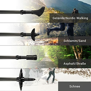 Skinhawk Aluminum Wanderstöcke & Nordic Walking Stöcke Trekking Stöcke für Damen & Herren - 2