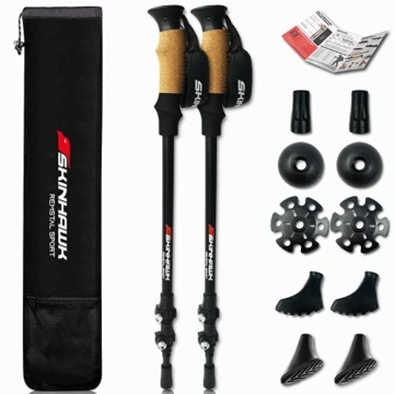 Skinhawk Aluminum Wanderstöcke & Nordic Walking Stöcke Trekking Stöcke für Damen & Herren - 1