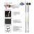 Swix CT4 Nordic Walking Stock Lime Carbon Tech mit Twist & Go Spitze 1 Paar 115cm - 2